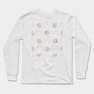 Baby rainbow with black dots Long Sleeve T-Shirt